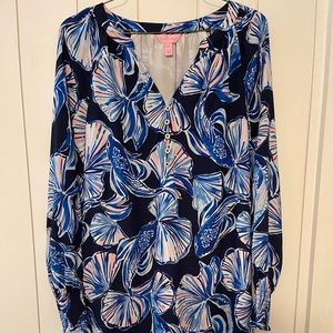 Lilly Pulitzer seashell navy dress.